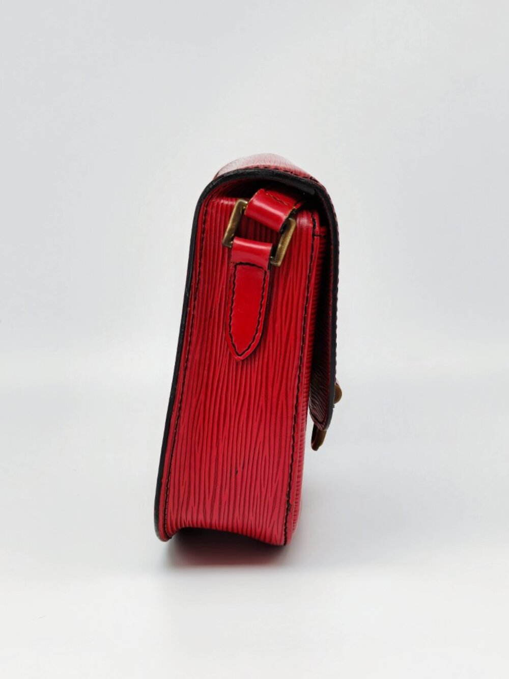 Louis Vuitton Epi Saint Cloud PM Red Castilian Leather Crossbody Shoulder Bag - Picture 4 of 15